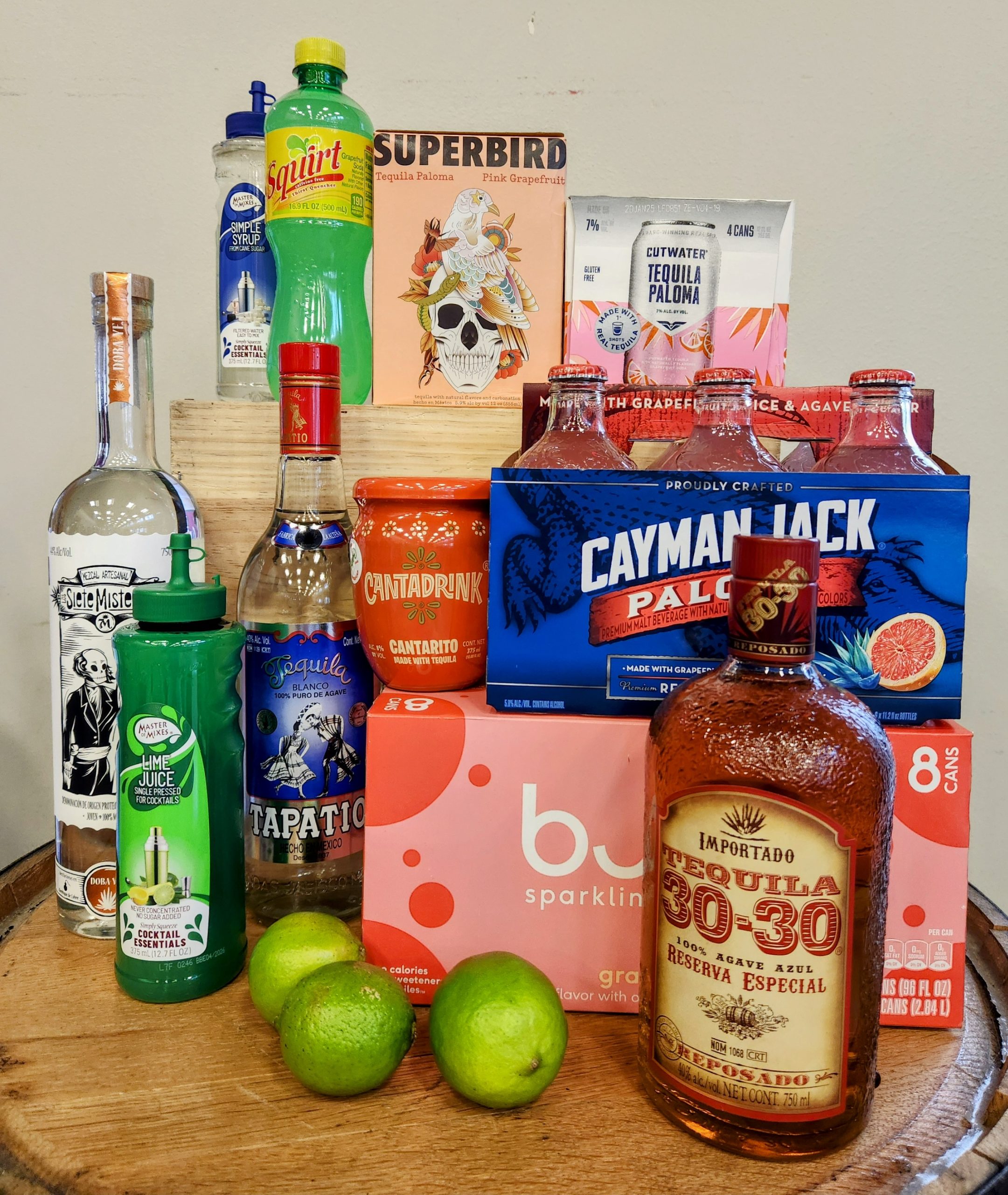 Paloma cocktail ingredients at Bullfrog Wine & Spirits, Fort Collins